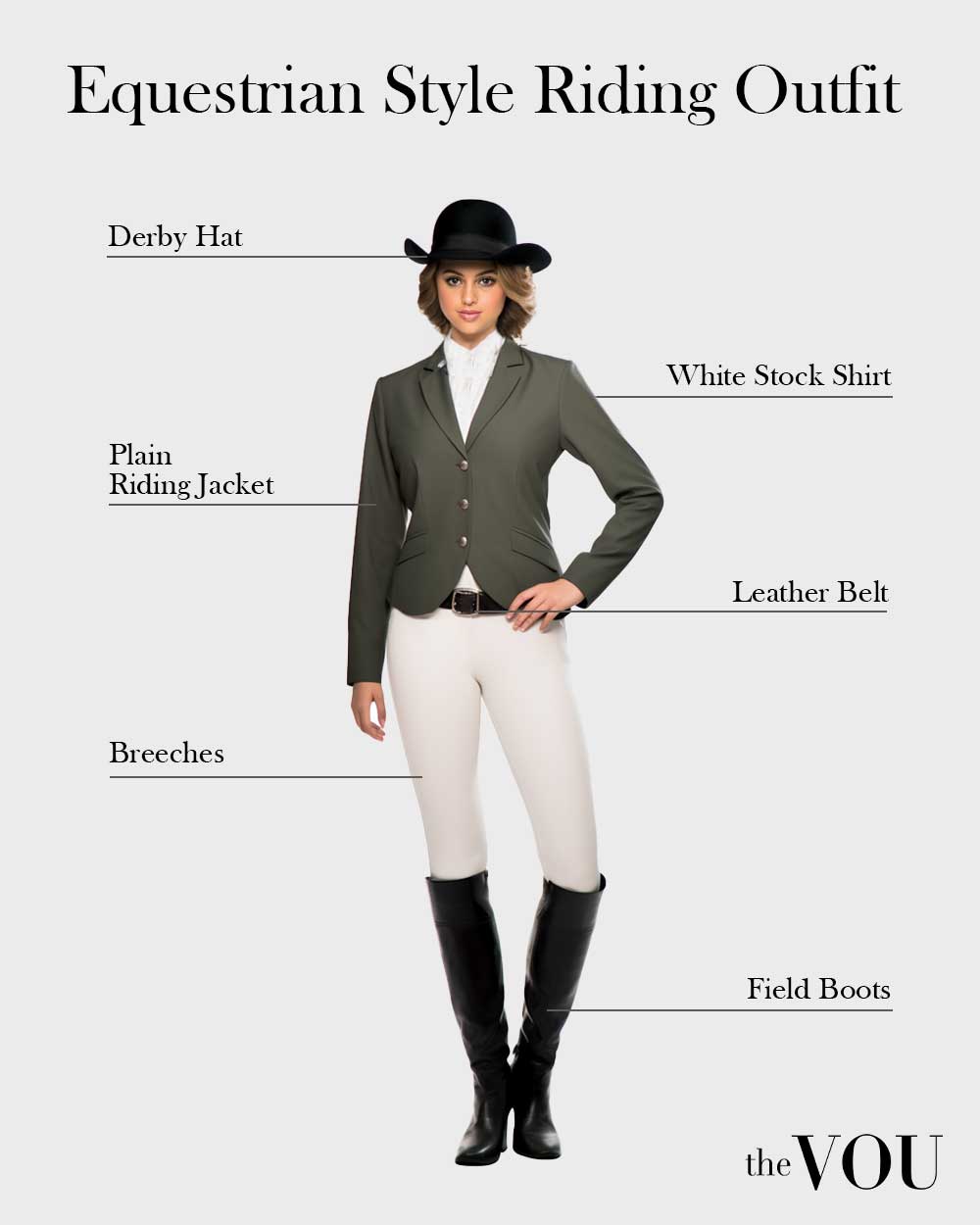 Equestrian Style Riding Outfit