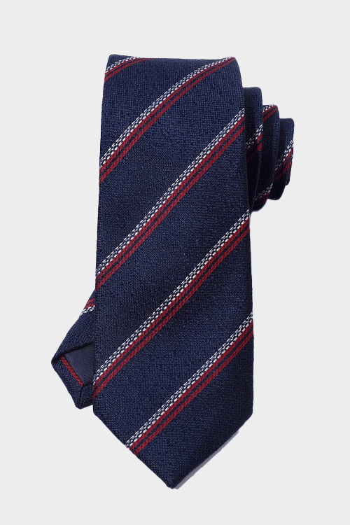  Fashionable Narrow Striped Simple Style Tie With Twill Texture, Suitable For Business And Daily Wear