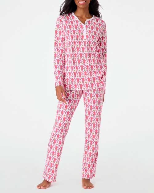 Roller Rabbit monkey print pajamas
