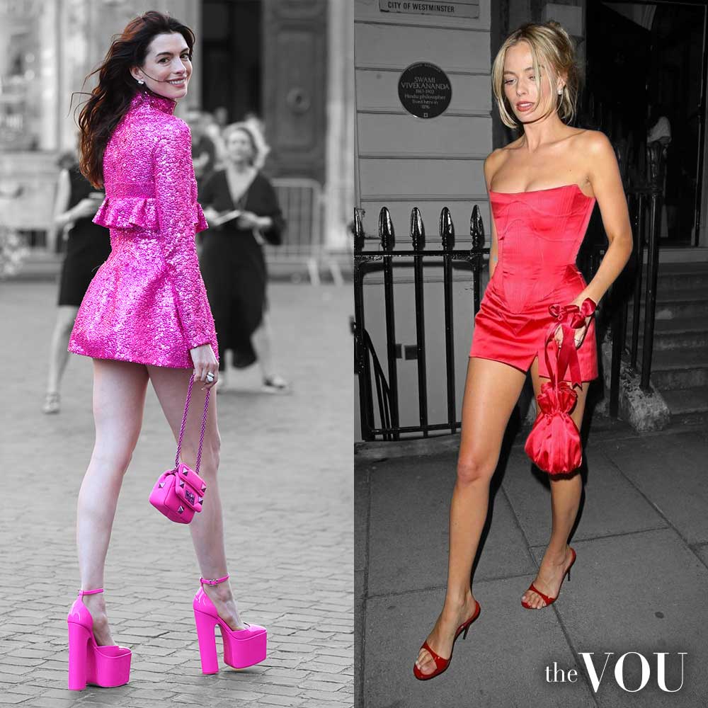 Anne Hathaway and Margot Robbie's Hot Barbie Style