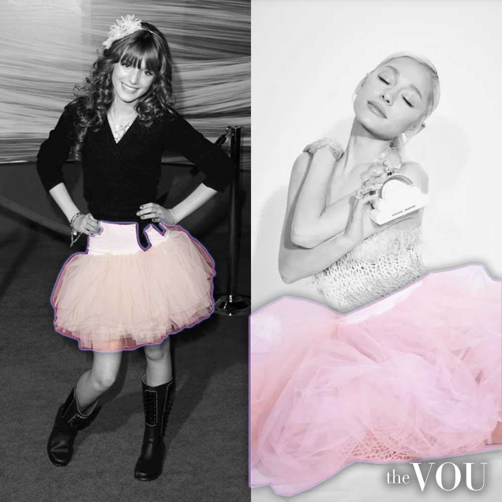 Bella Thorne and ariana grande in tulle skirt