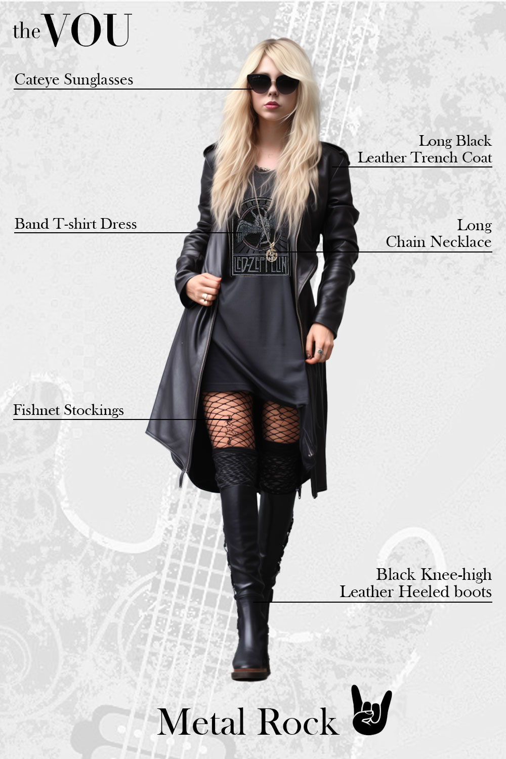 Metal Rock fashion style outfit