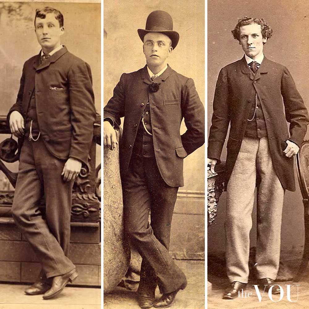 Mid-Victorian men fashion sack suit