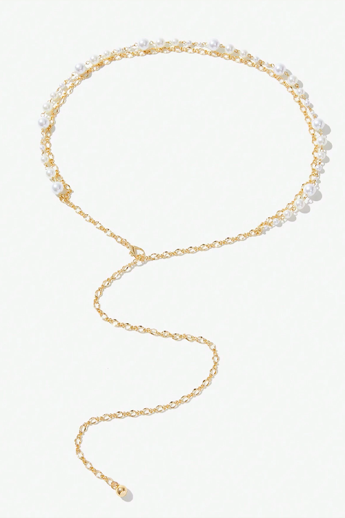 Women'S Fashionable Imitation Pearl Waist Chain