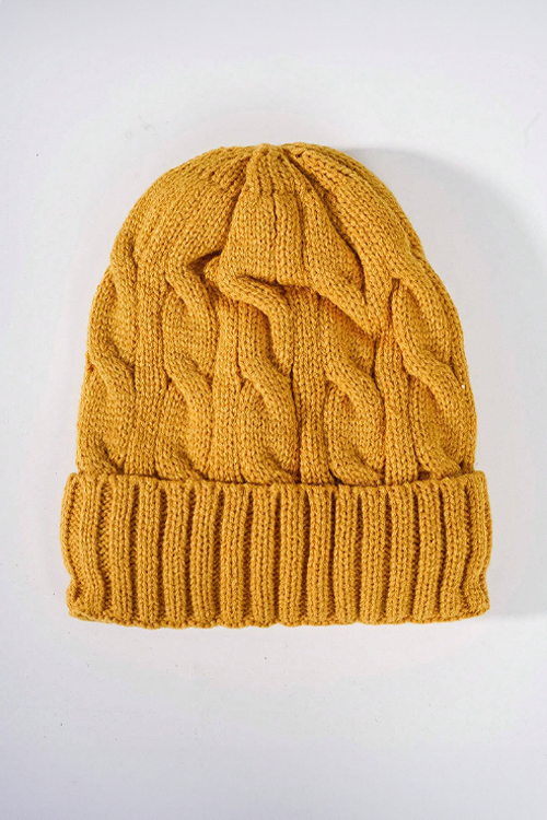 Women's Warm Knit Hat With Fleece Lining
