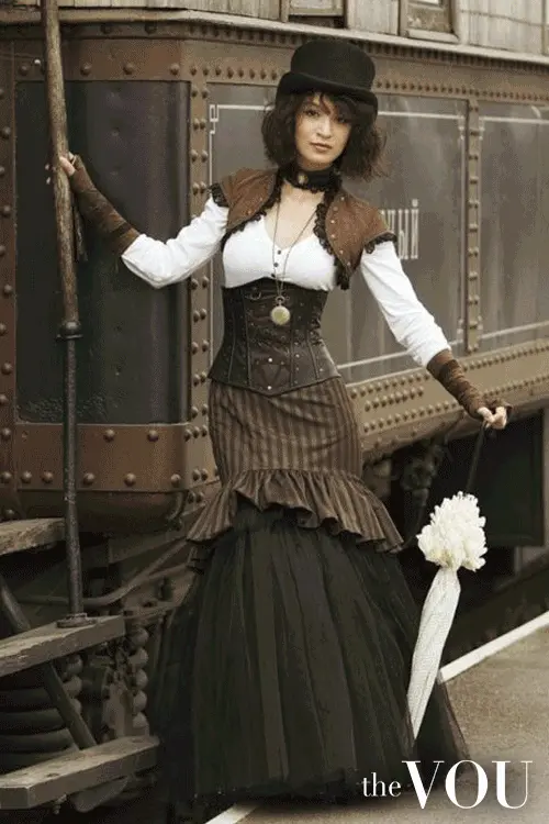 Dress Steampunk fashion style
