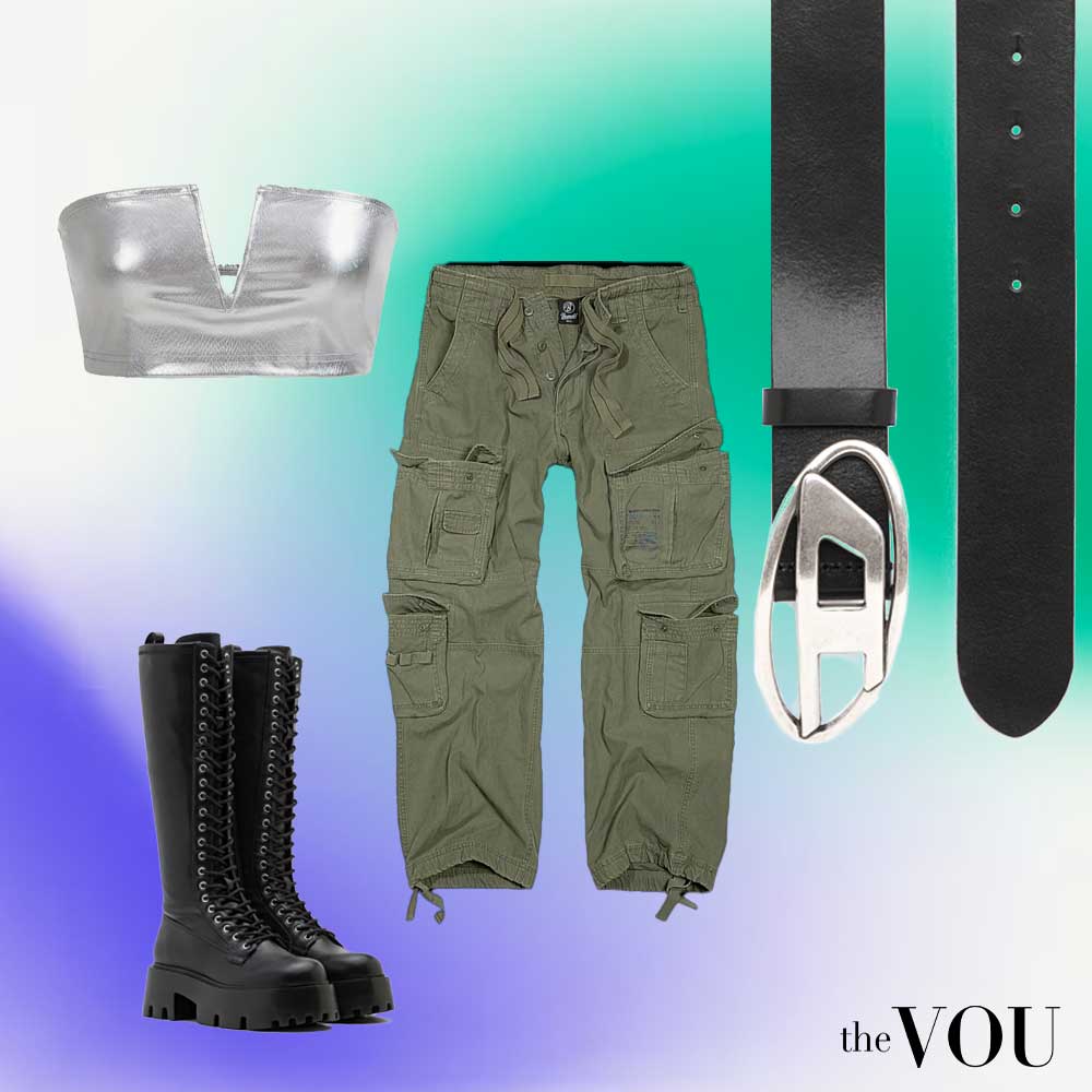 A typical Cyber Y2K outfit