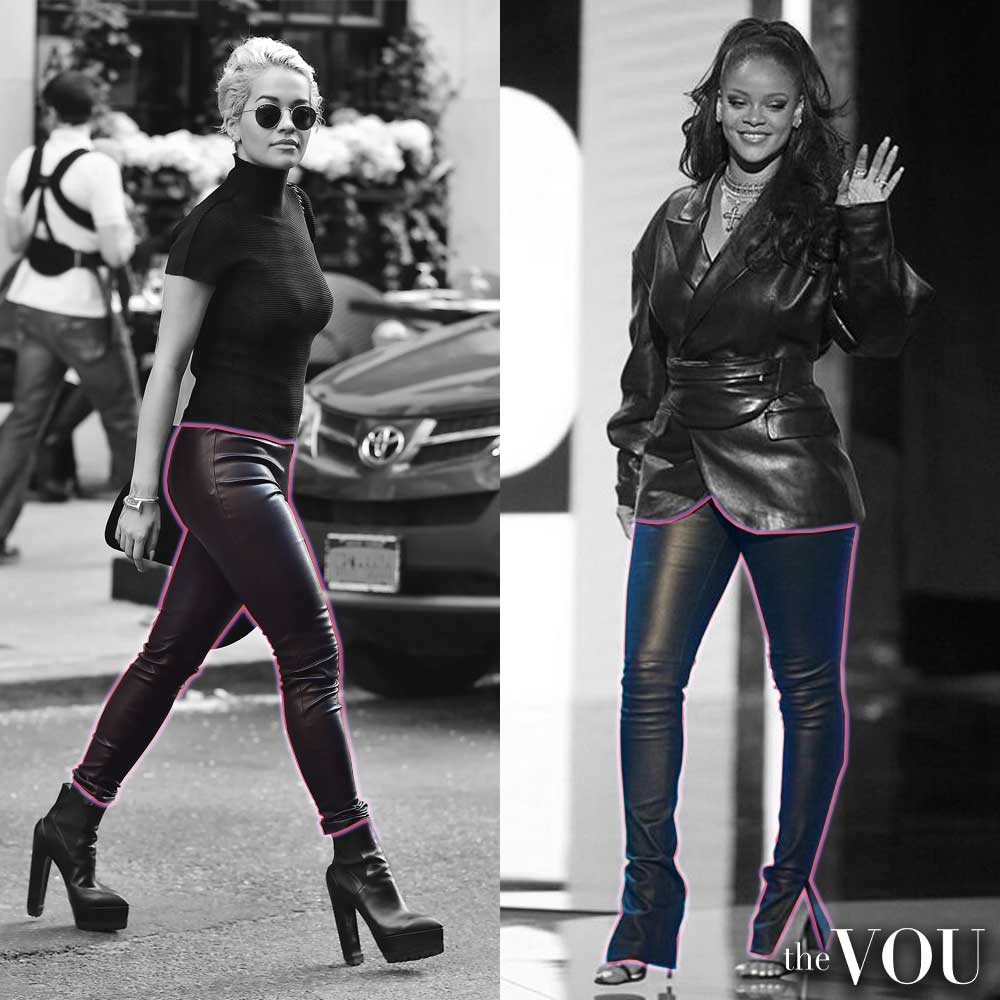 Rihanna and Rita Ora are wearing leather pants