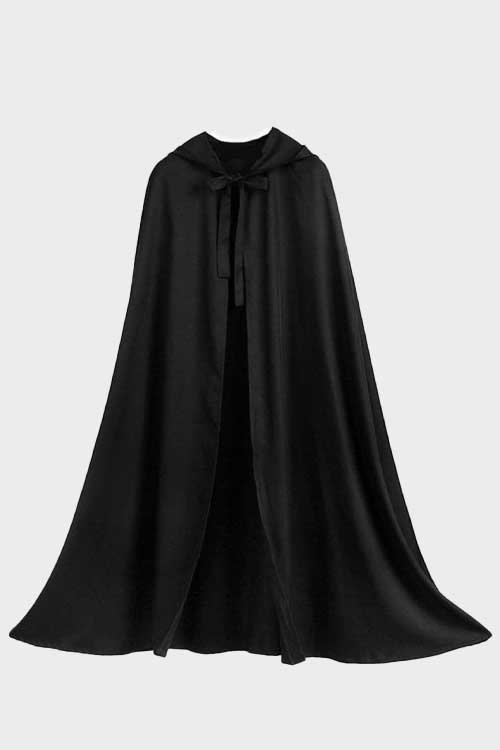 Tumknow 48’’ Unisex Halloween Hooded Cape Gothic Medieval Witch Vampire Cloak for Men and Women Cosplay Costume