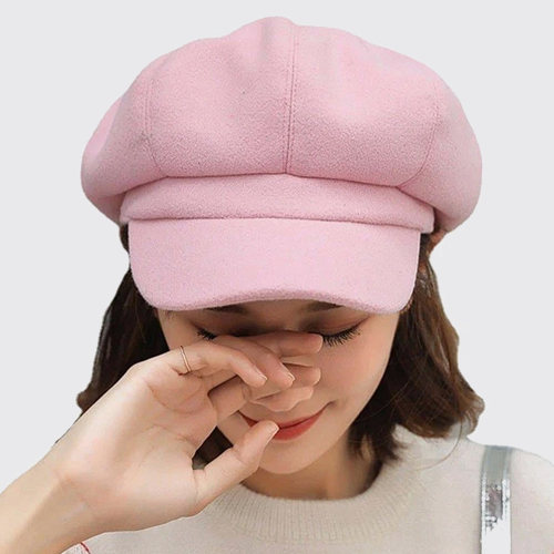 Women Solid Casual Baker Boy Hat, For Decoration