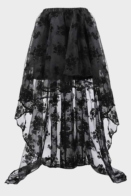 Zhitunemi Women's Steampunk Costume Victorian Skirt Corset Dress for Girls Plus Size Wedding Dressing Ruffle High Low Outfits