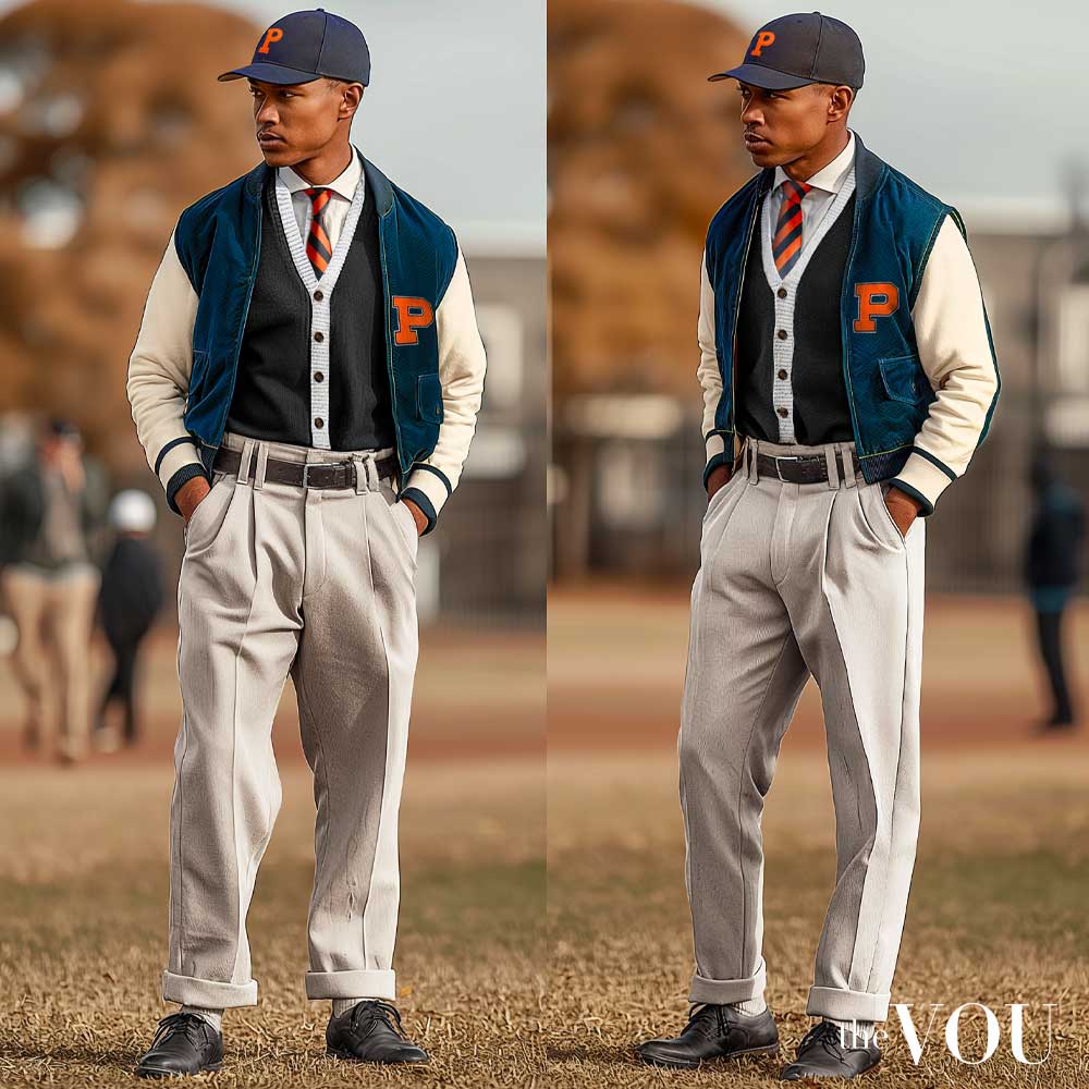 Ivy League Baseball Varsity Jacket style