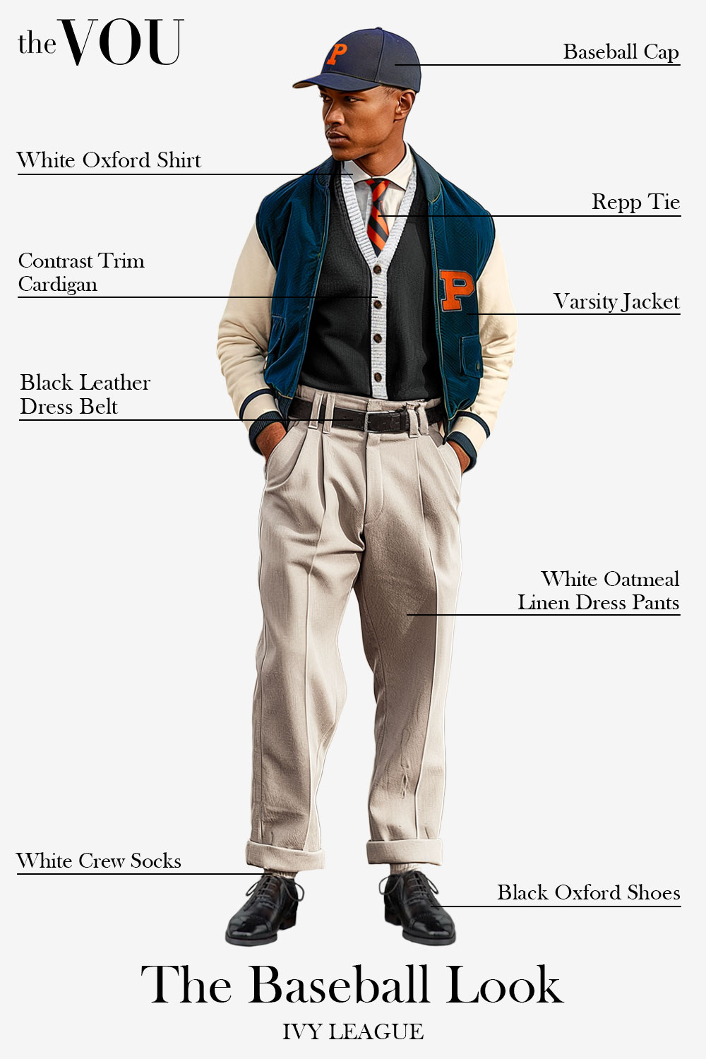 Ivy League Baseball Varsity Jacket style