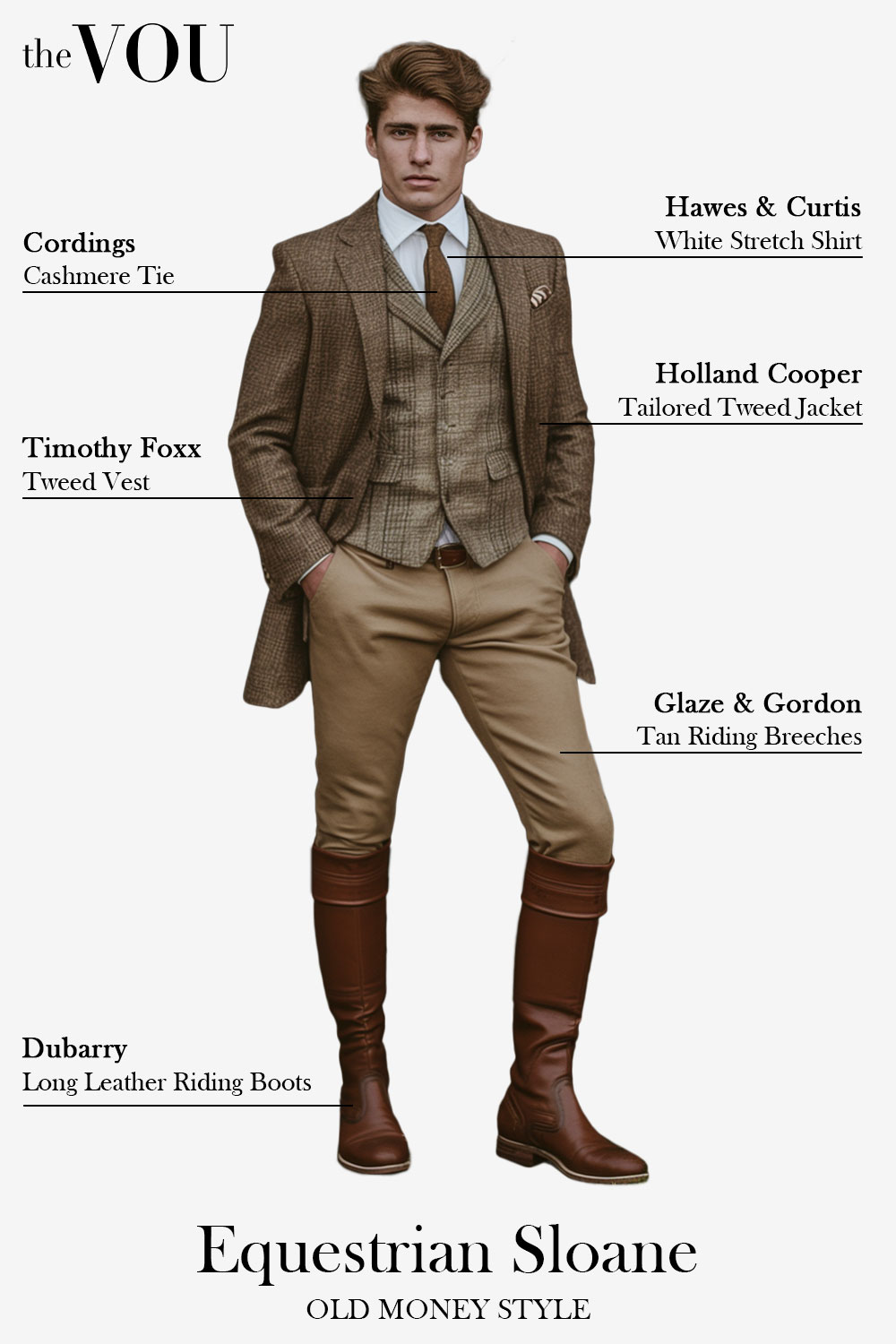 Equestrian Sloane Ranger Old Money Outfit Idea
