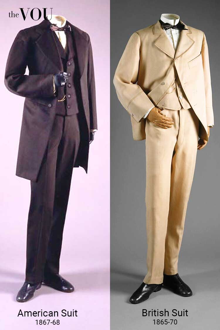 Men's suit in the 19th century