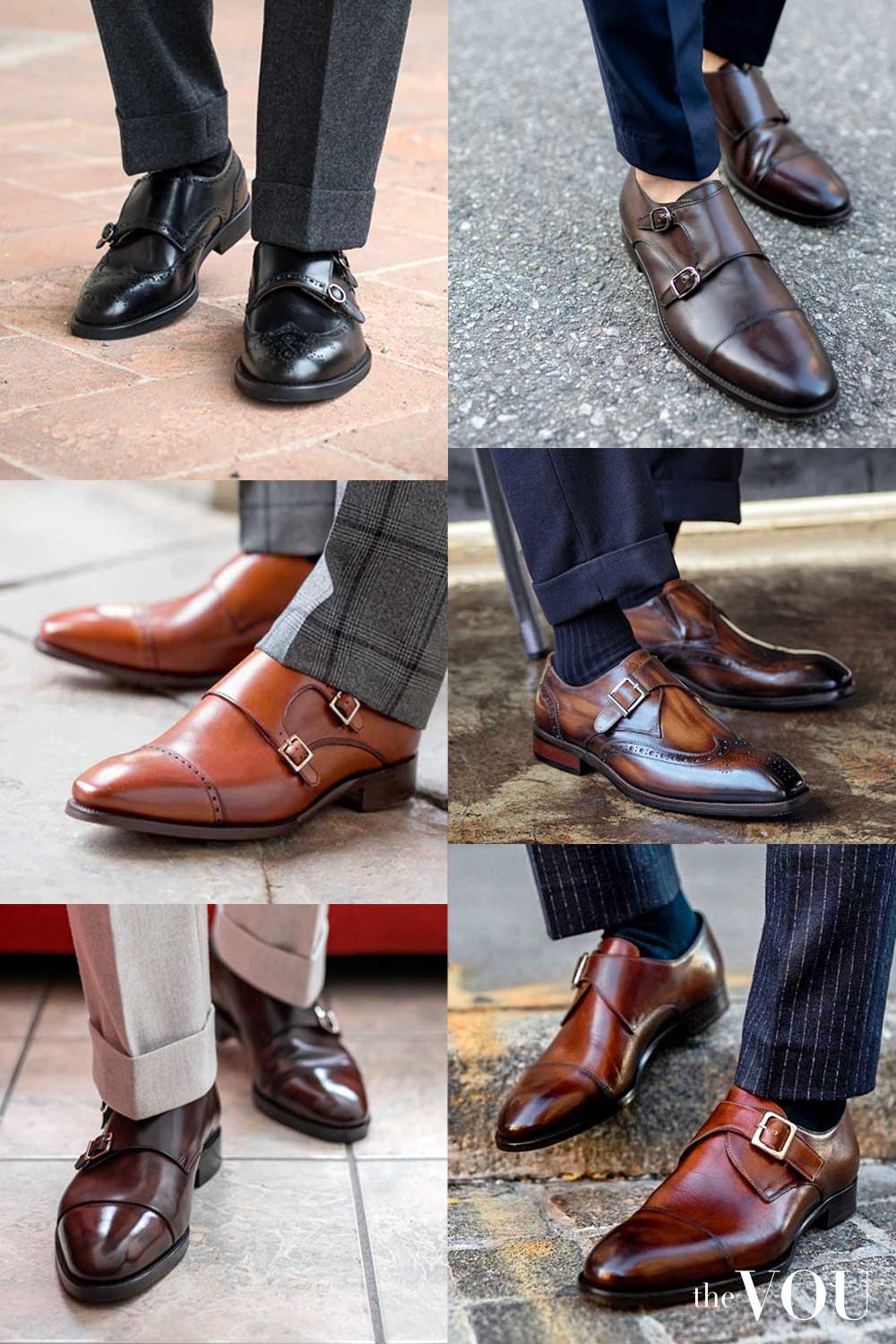 Old Money Style Dress Monk Strap Shoes