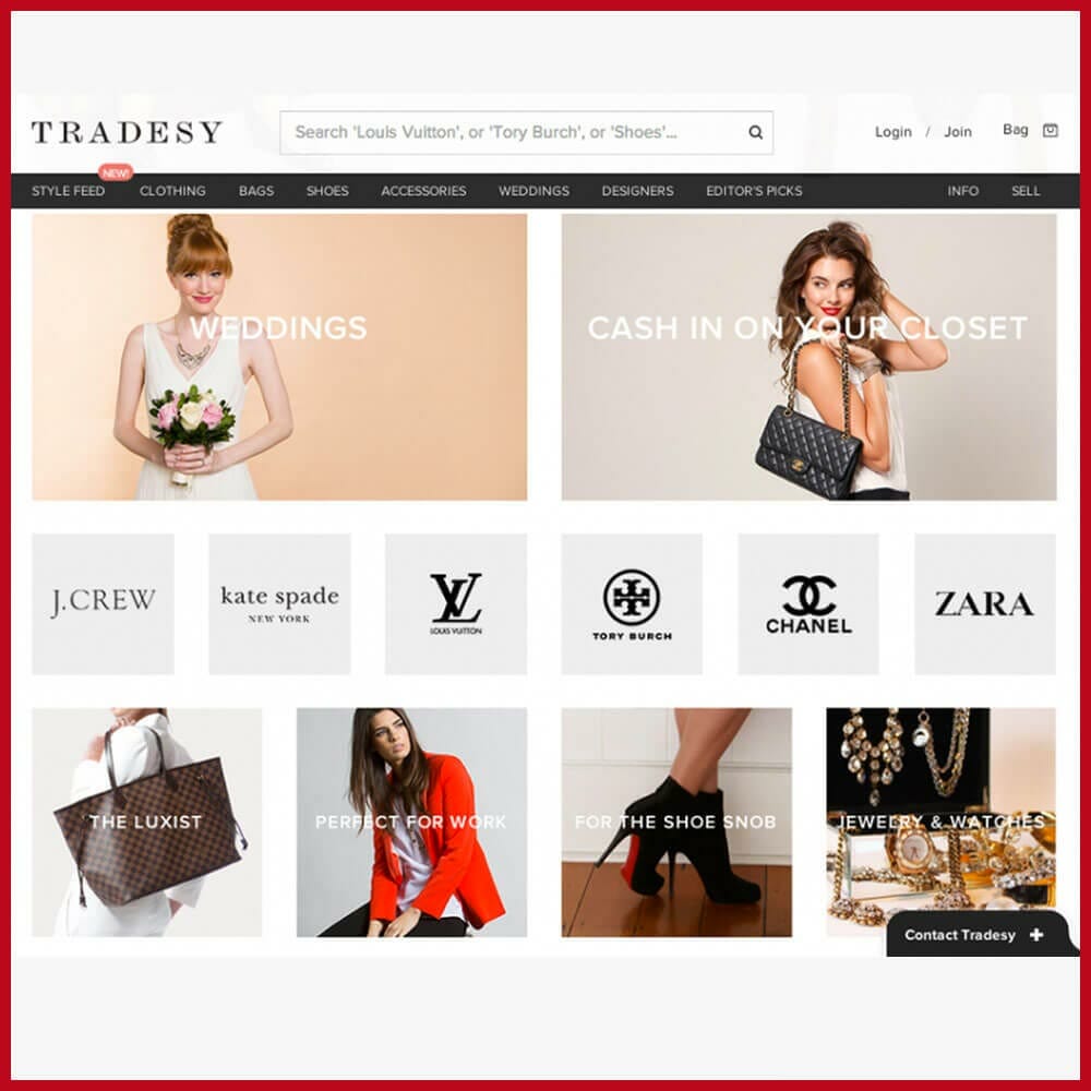 TRADESY Online Thrift Store