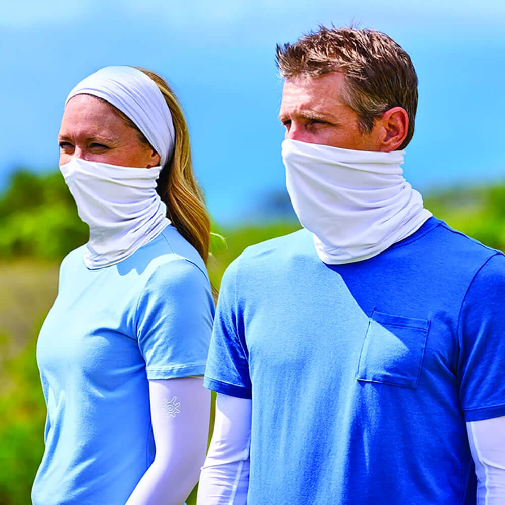 Breathable UV and Dust Protective UV SKINZ UPF 50 Reusable Soft Face Shield 