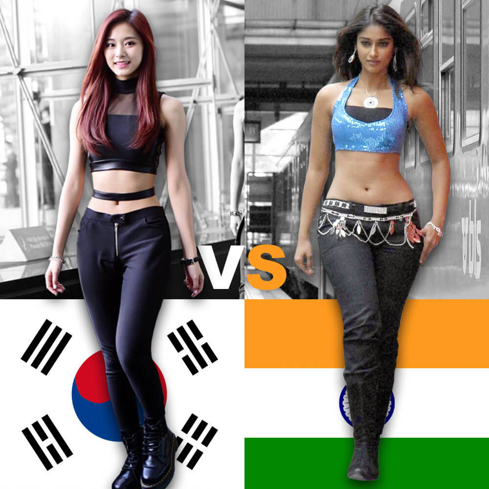 Korean vs Indian body beauty standards