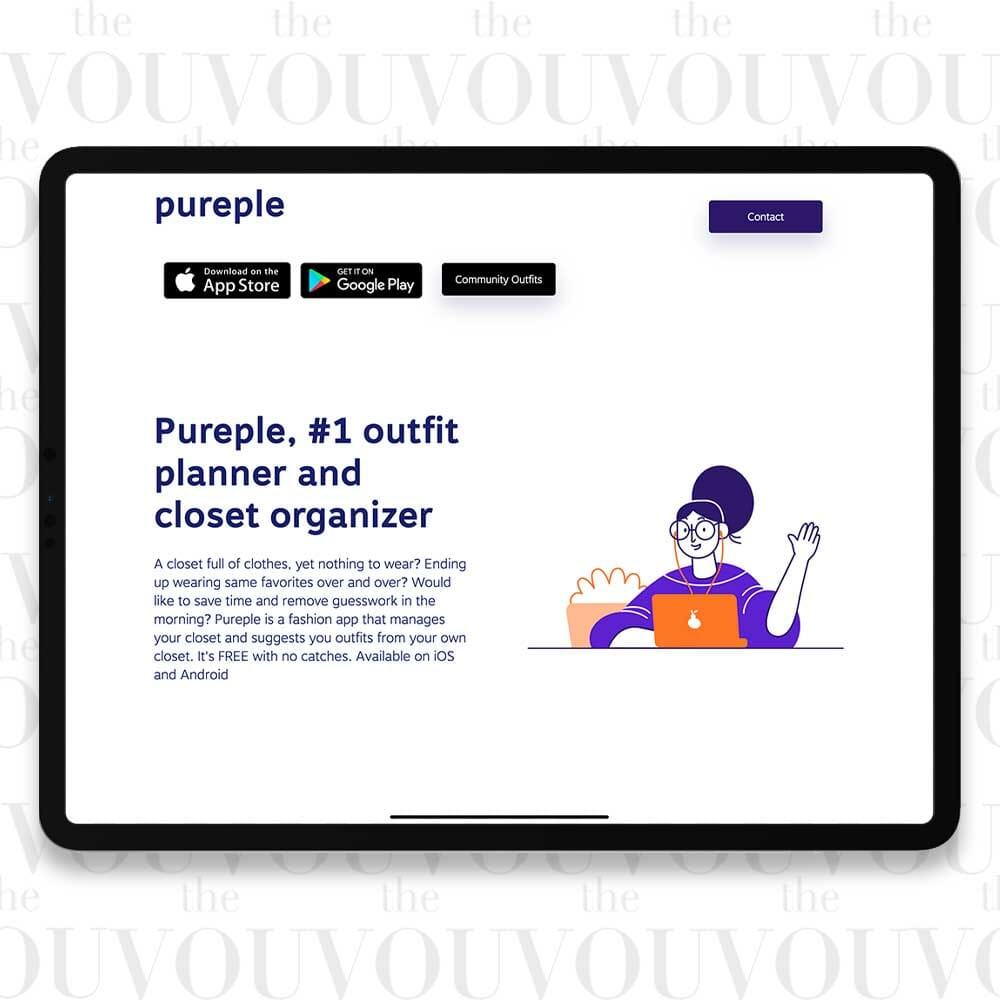 Pureple outfit planner app