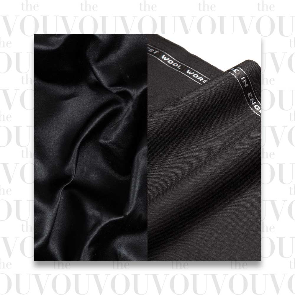 Black tie jacket materials