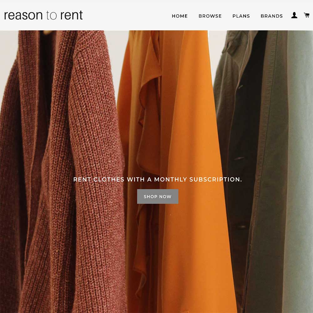 REASON TO RENT sustainable fashion startup