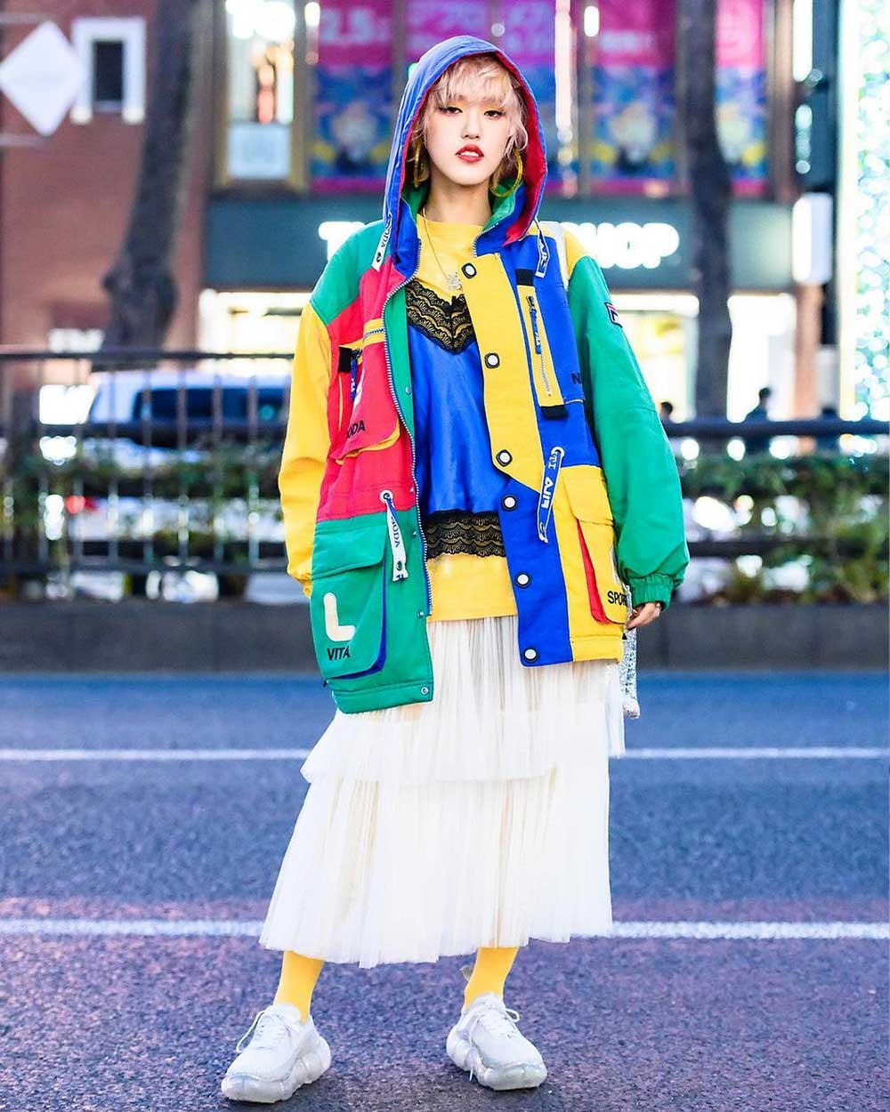 Japanese Block Colour Fashion