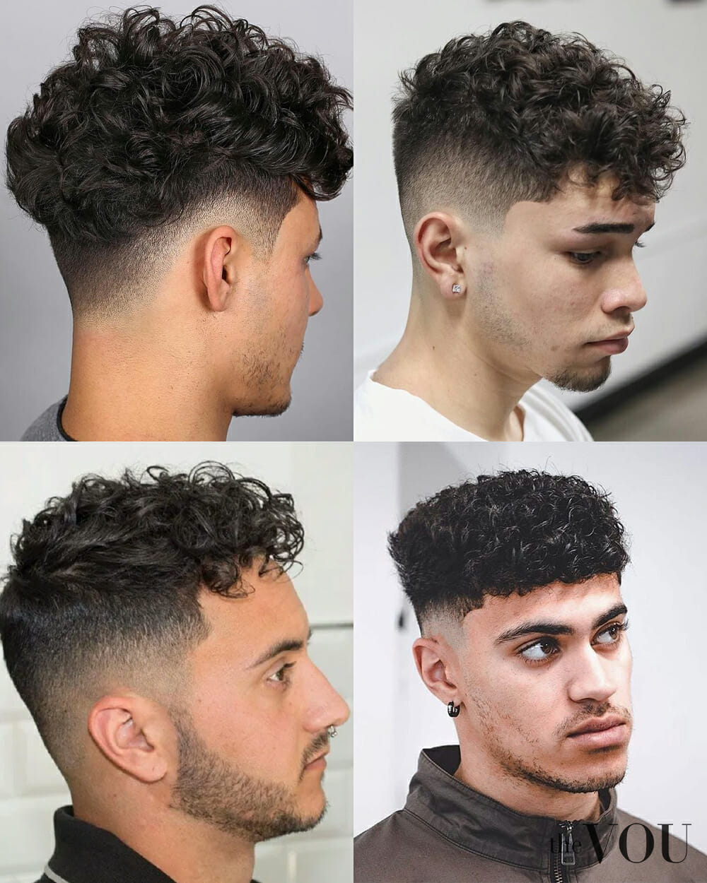 Great Short Fade Hairstyle For Men With Curly Hair - YouTube