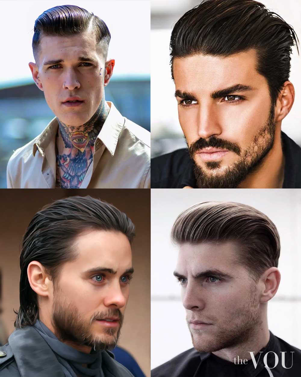 Classic Slick Back haircut for men