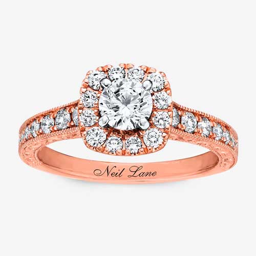 Neil Lane Diamonds 14K Rose Gold Engagement Ring