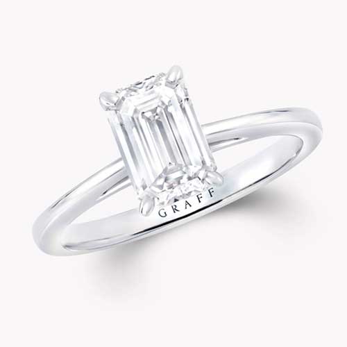 Paragon Emerald Cut Diamond Engagement Ring