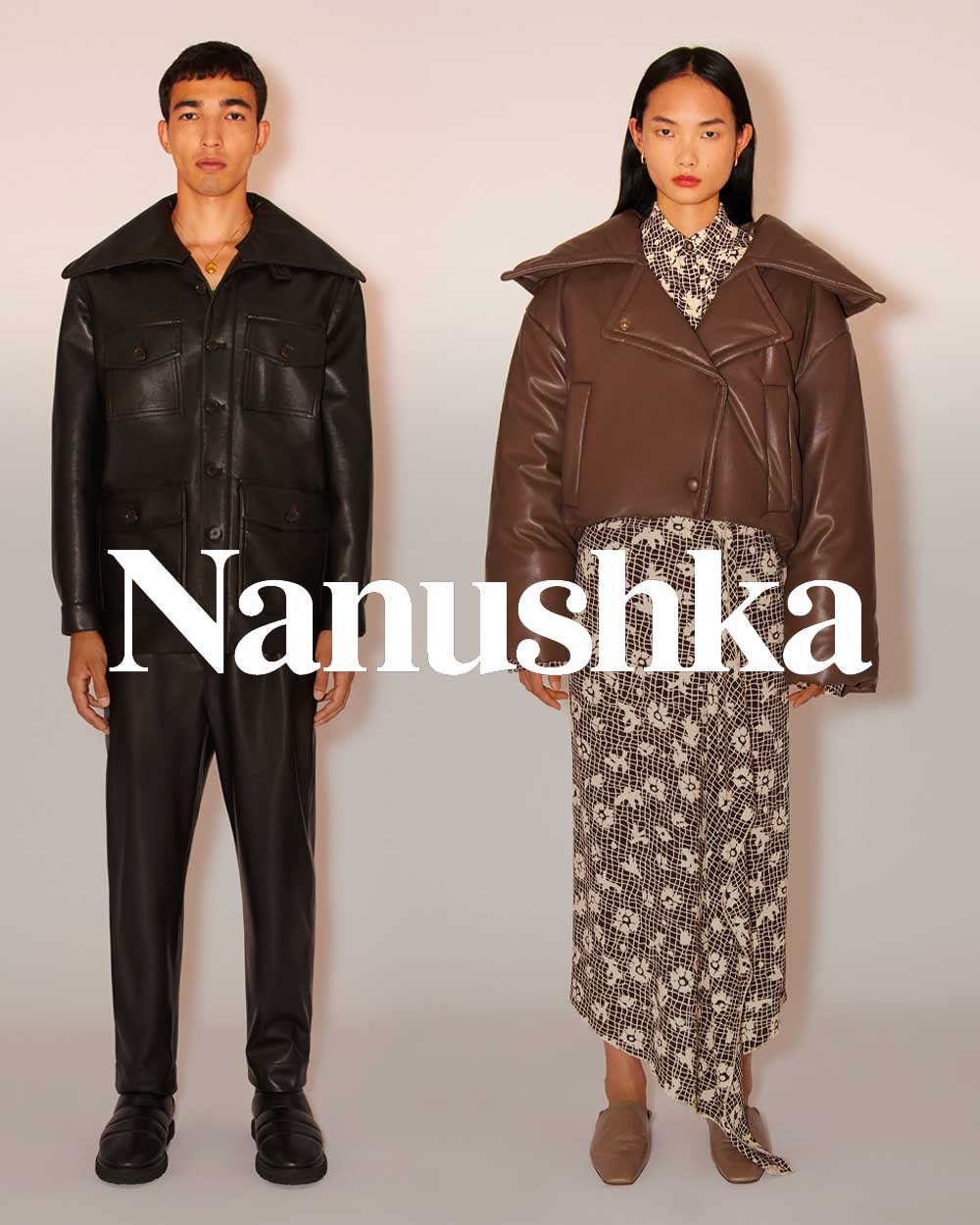 Nanushka vegan leather clothing