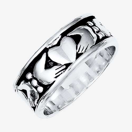 Kay Men's Claddagh Sterling Silver Promise Ring