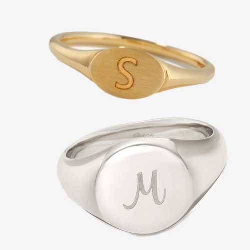 Mejuri Signet Matching Promise Ring For Couples
