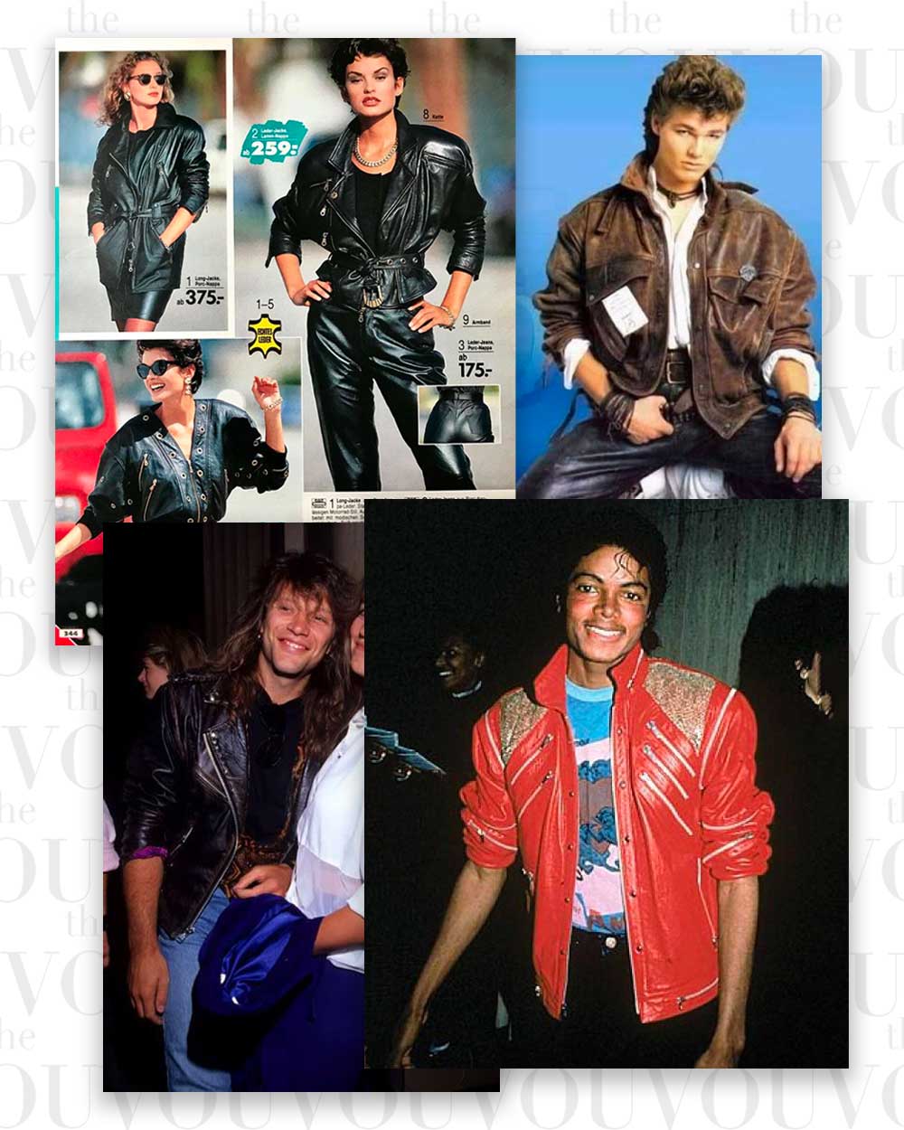 80s Leather Jackets Sleeves Rolled Up fashion style