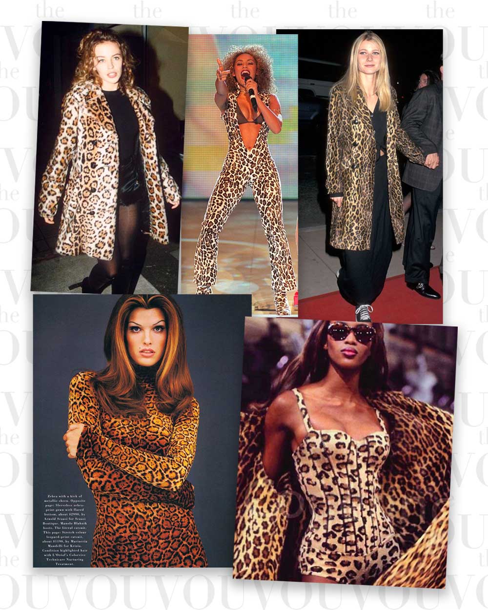 Animal Print fashion in 90s - 1990s animal print clothes, nineties animal printed coats, 90 fashion decade