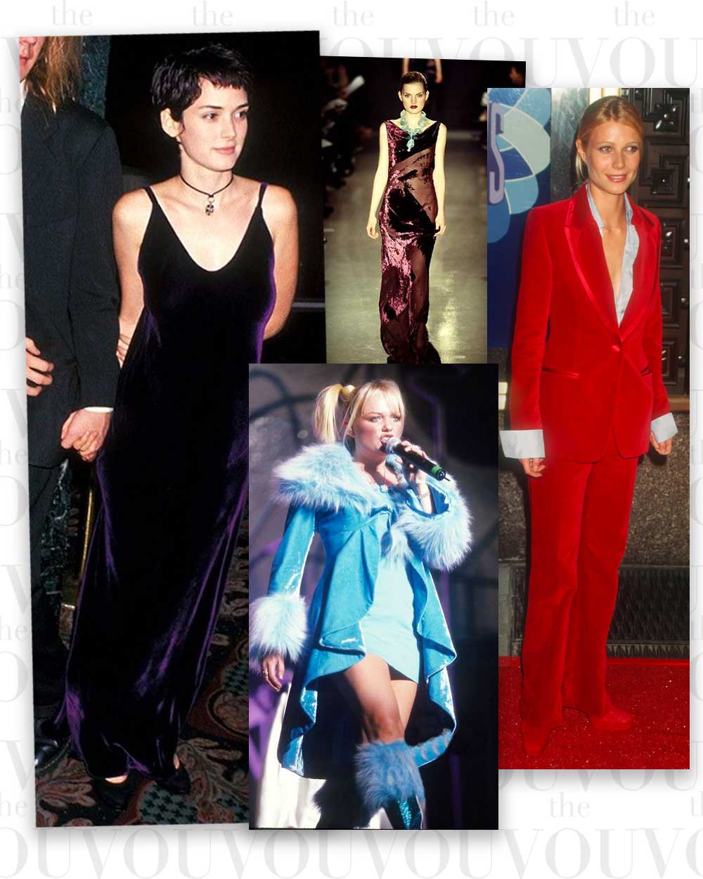 Velvets in 90s Fashion