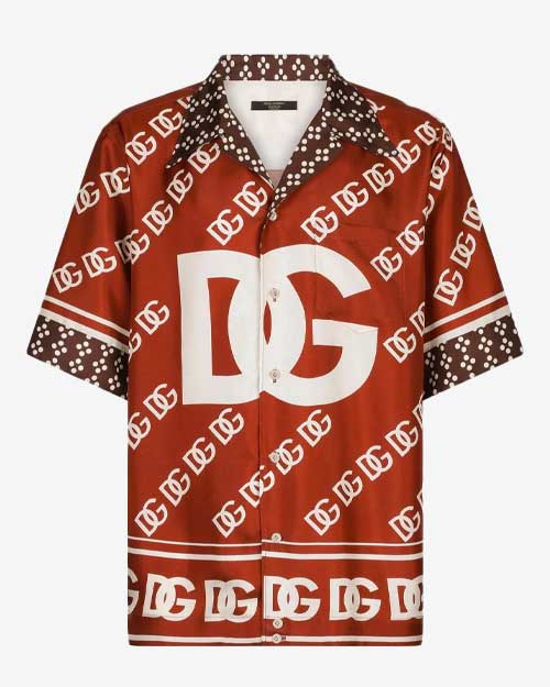 Dolce & Gabbana All-over Logo Print Shirt