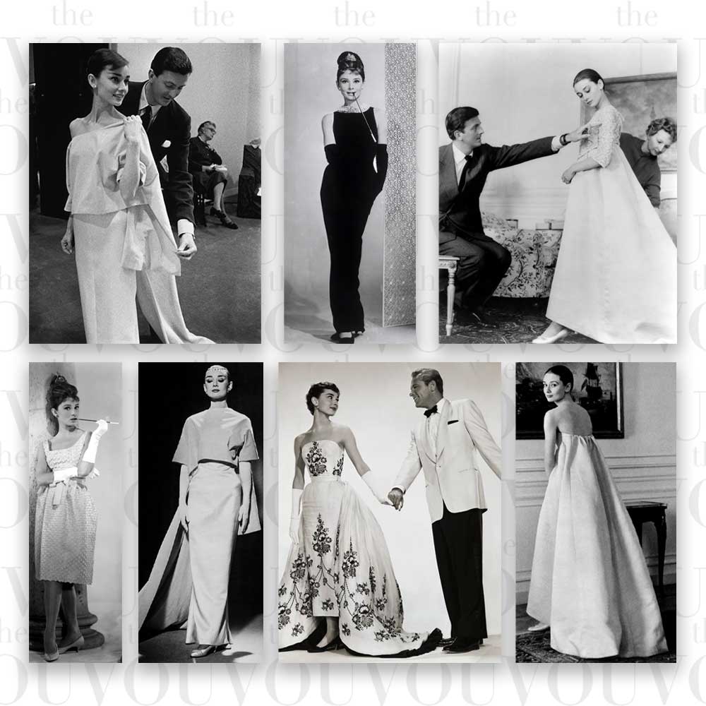 Fashion Designer Audrey Hepburn Wearing Givenchy