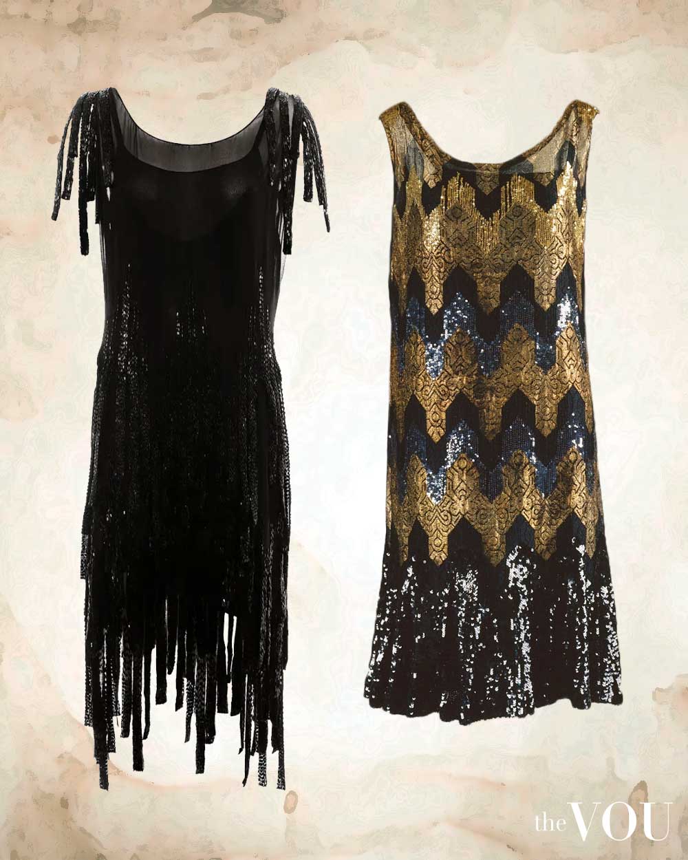 1920s Fashion Flapper Dresses