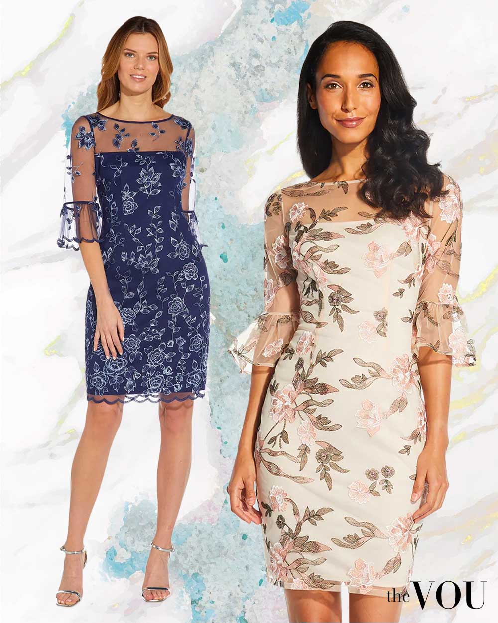 ADRIANNA PAPELL Floral Cocktail Dresses