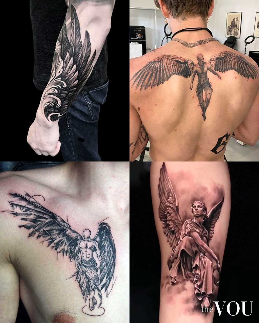 125 Mind-Blowing Angel Tattoos And Their Meaning - AuthorityTattoo