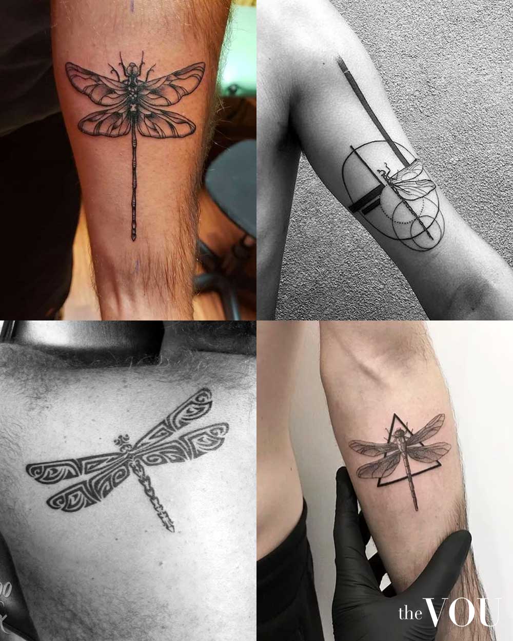 simple dragonfly tattoo designs