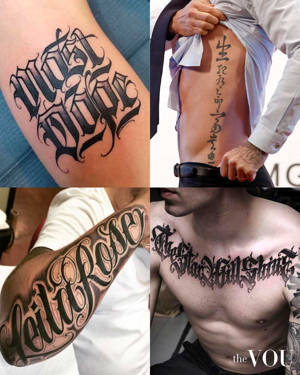 Lettering Tattoo Ideas for Men