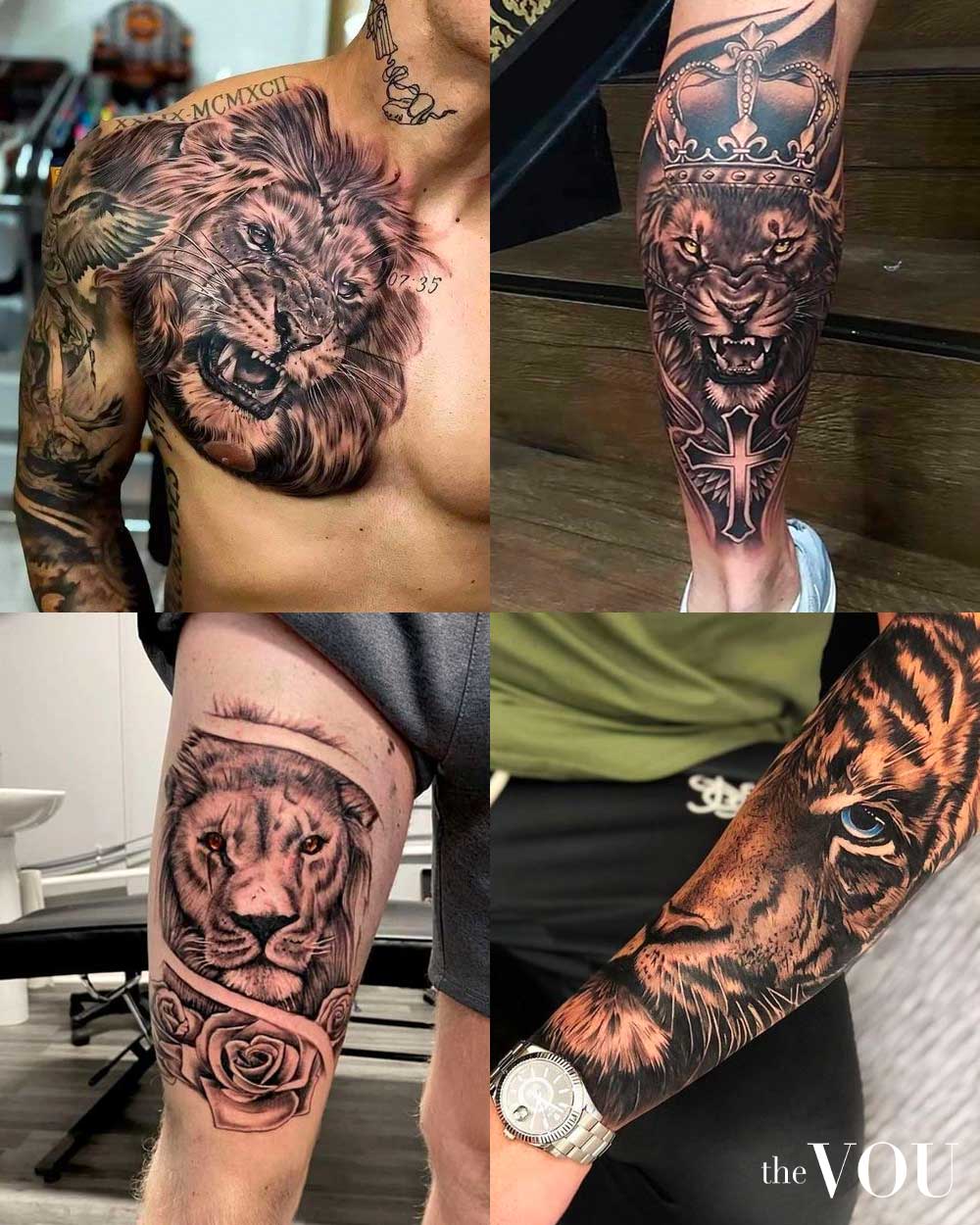 Lion Tattoo Ideas for Men