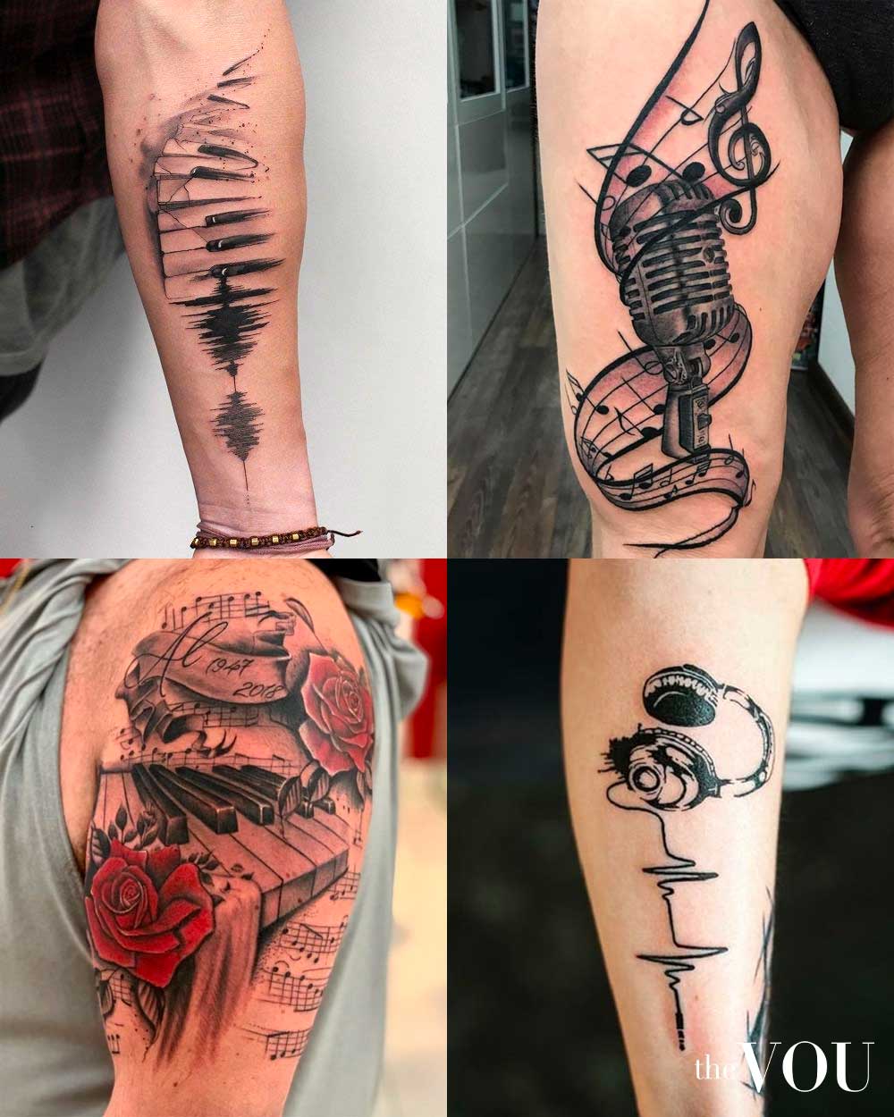 60 Best Music Tattoos To Show Off Your Love For Good Tunes  Saved Tattoo