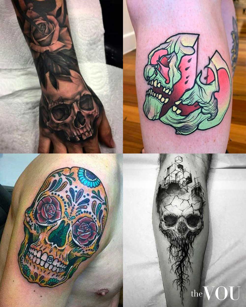 Negative space and a skull  Daves Originals Tattoos  Facebook