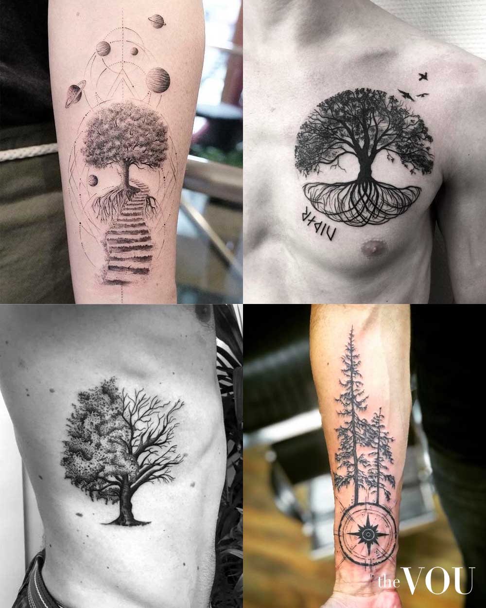 world tree tattoo image  Tree of life tattoo Tree tattoo men Tree tattoo