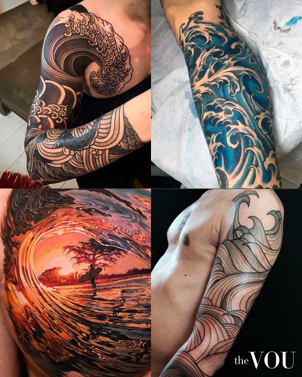 Wave Tattoos for Men  Ideas and Inspiration for Guys