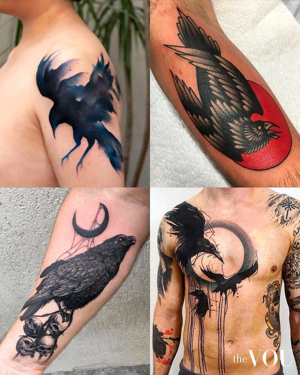 Crow Tattoos for Men